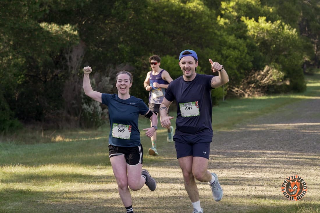 Devilbend runners at the reserve