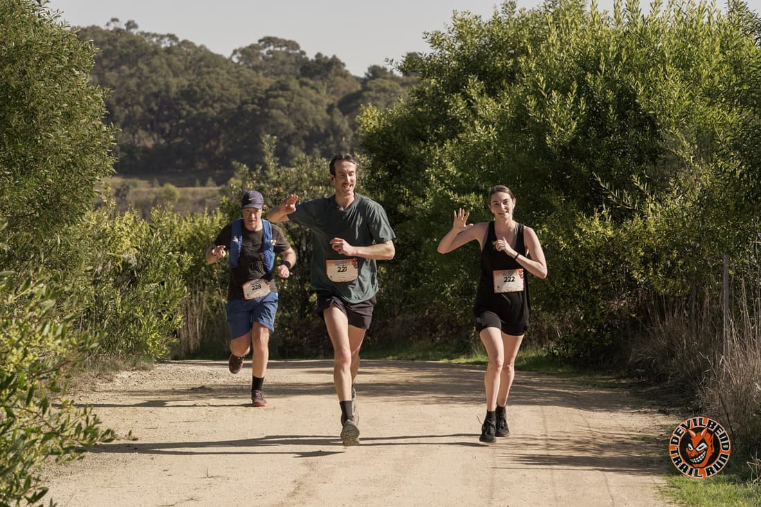 Devilbend participants on course