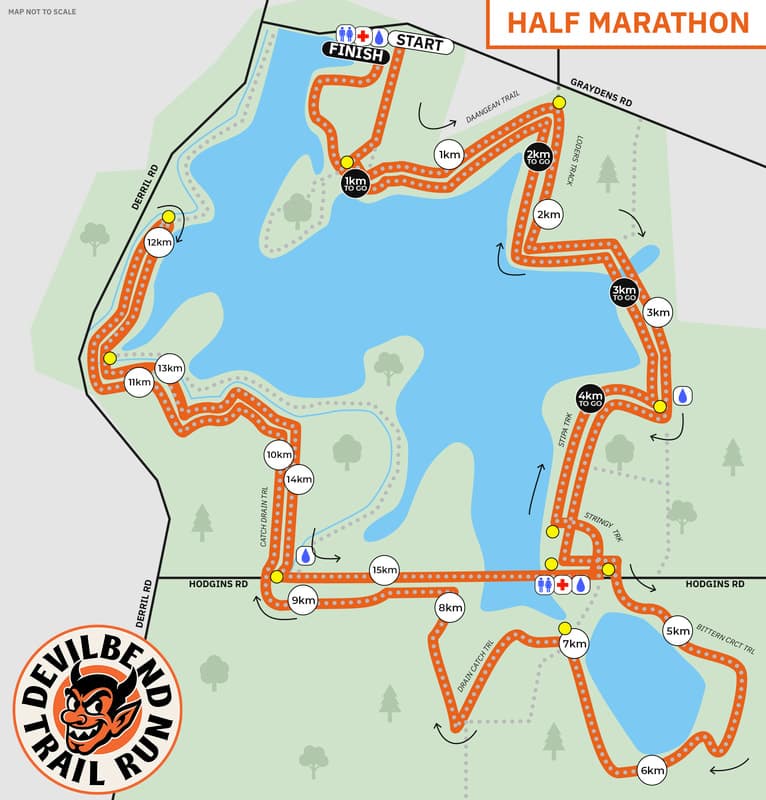 Half Marathon course map